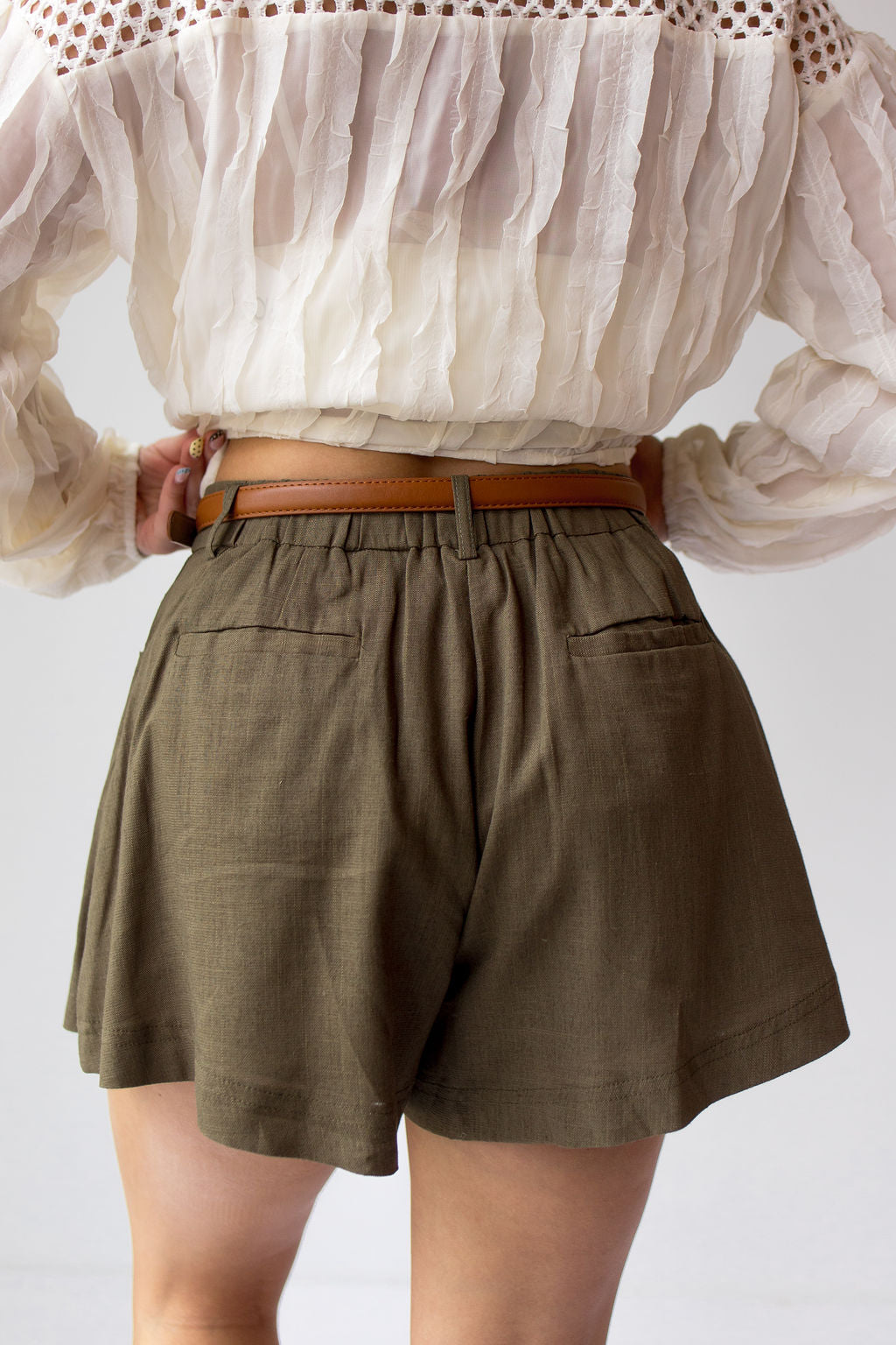 amara woven shorts