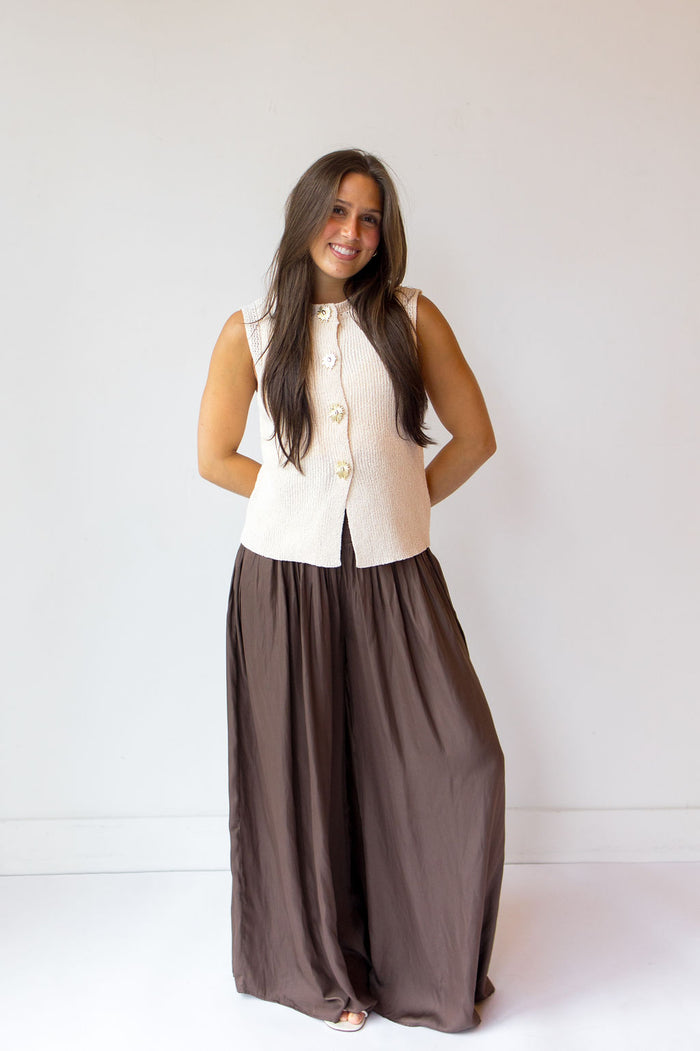 sonnie button down vest