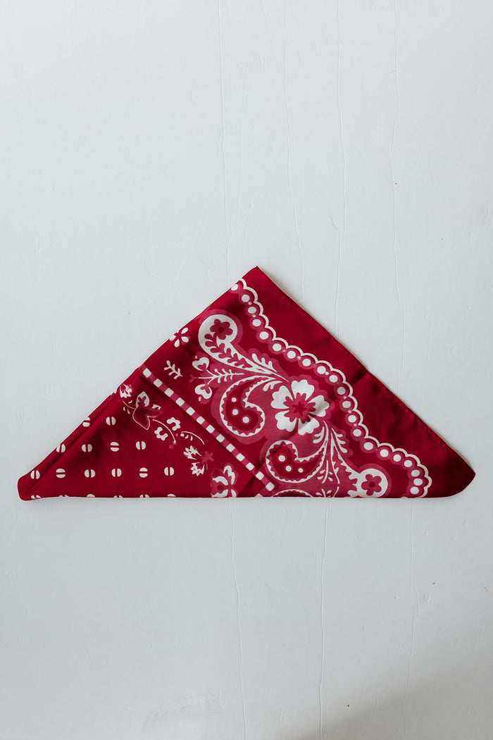 tilly printed bandana scarf (32")