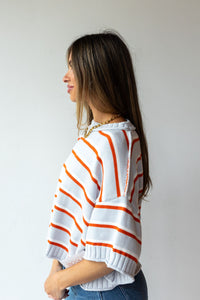 briar striped crew neck sweater