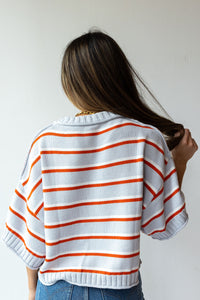 briar striped crew neck sweater