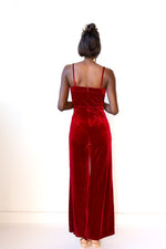 mode, elori velvet jumpsuit