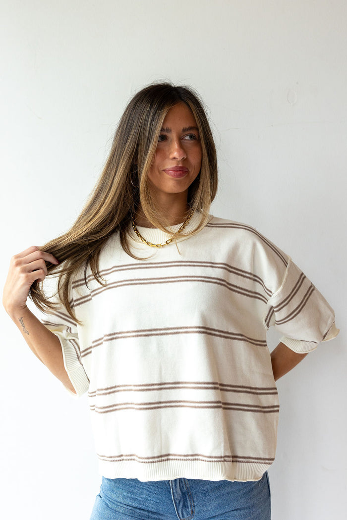 kaylin striped knit sweater