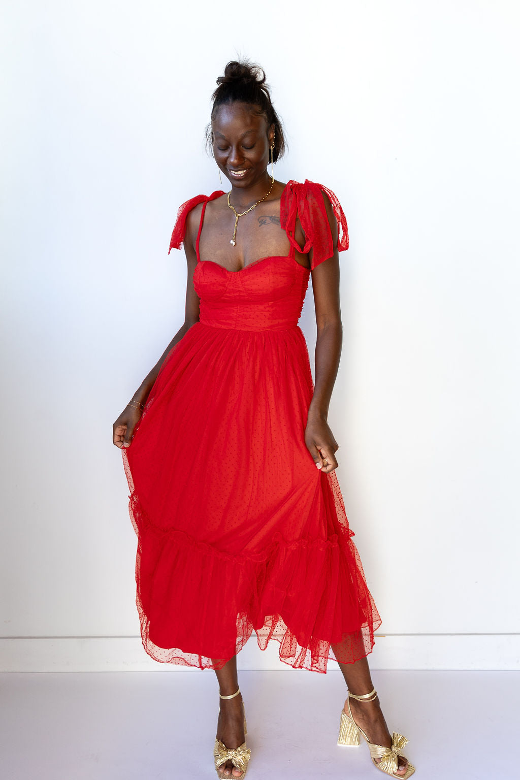 mode, sloane midi dress