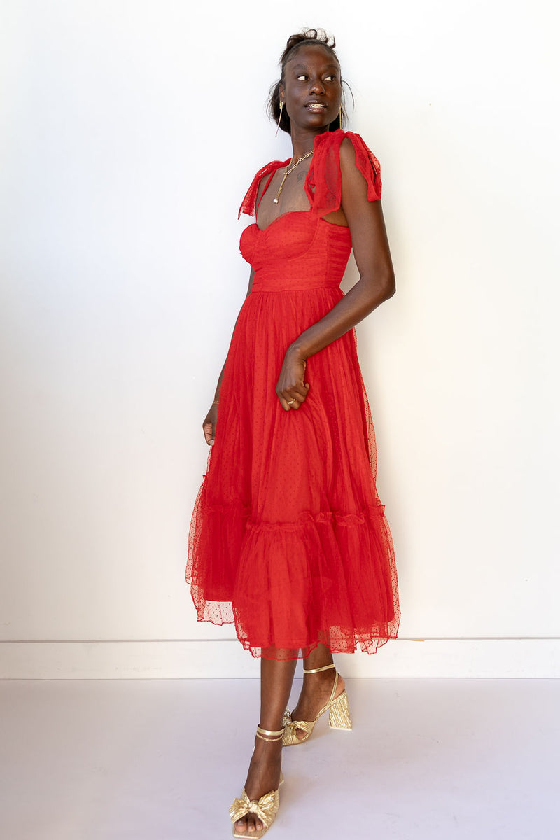 mode, sloane midi dress