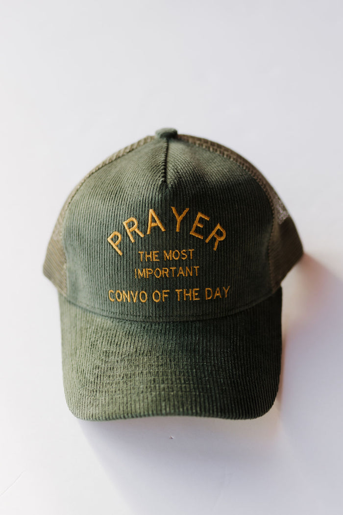 corduroy prayer hat