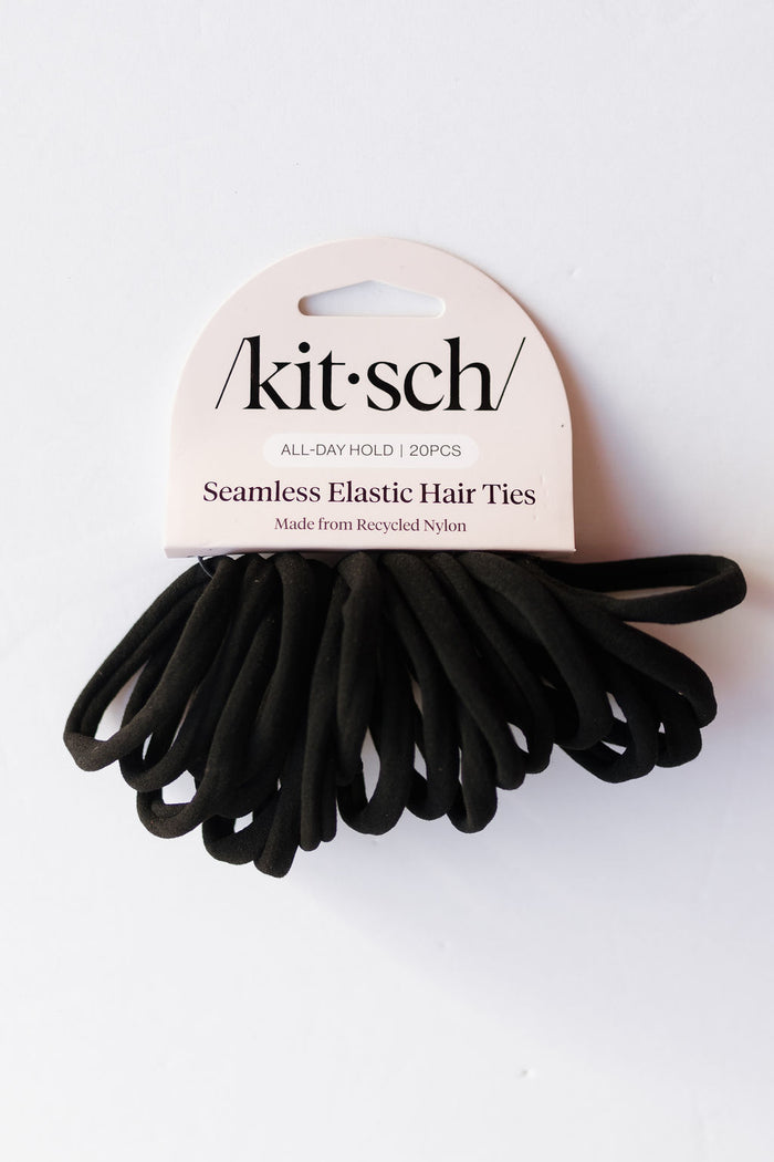 eco-friendly nylon elastics 20pc set - black
