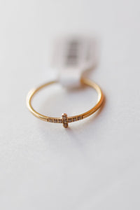 crystal cross ring