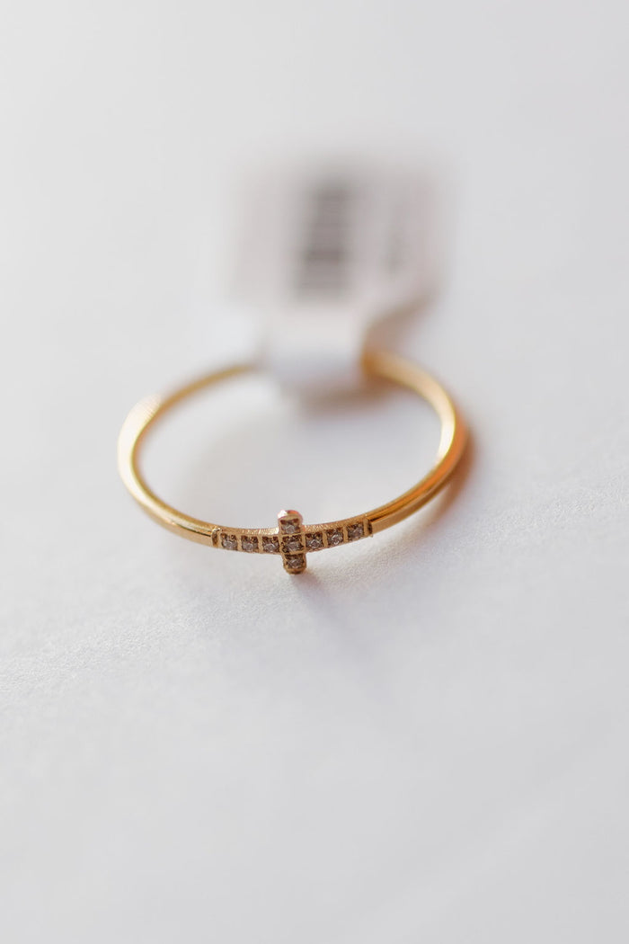 crystal cross ring
