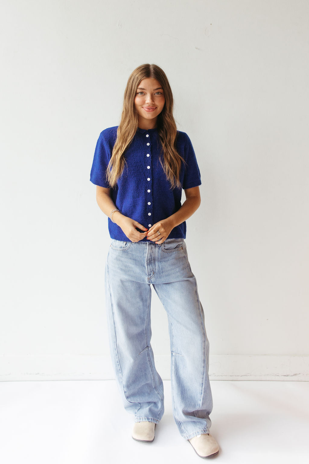 genesis short sleeve cardigan