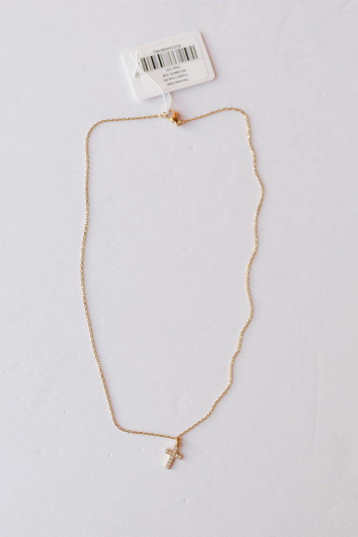 crystal cross necklace