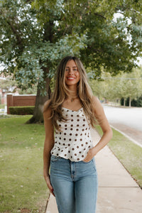 mollie polka dot cami