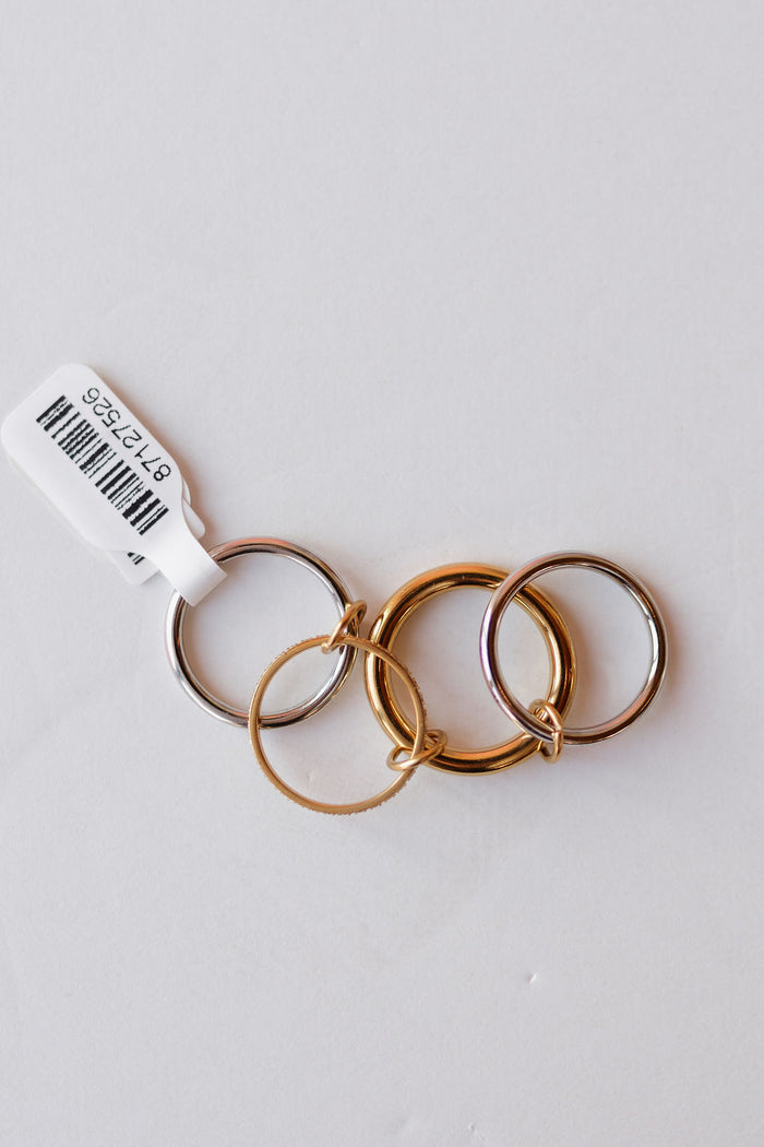 olivia mixed metal stacked ring