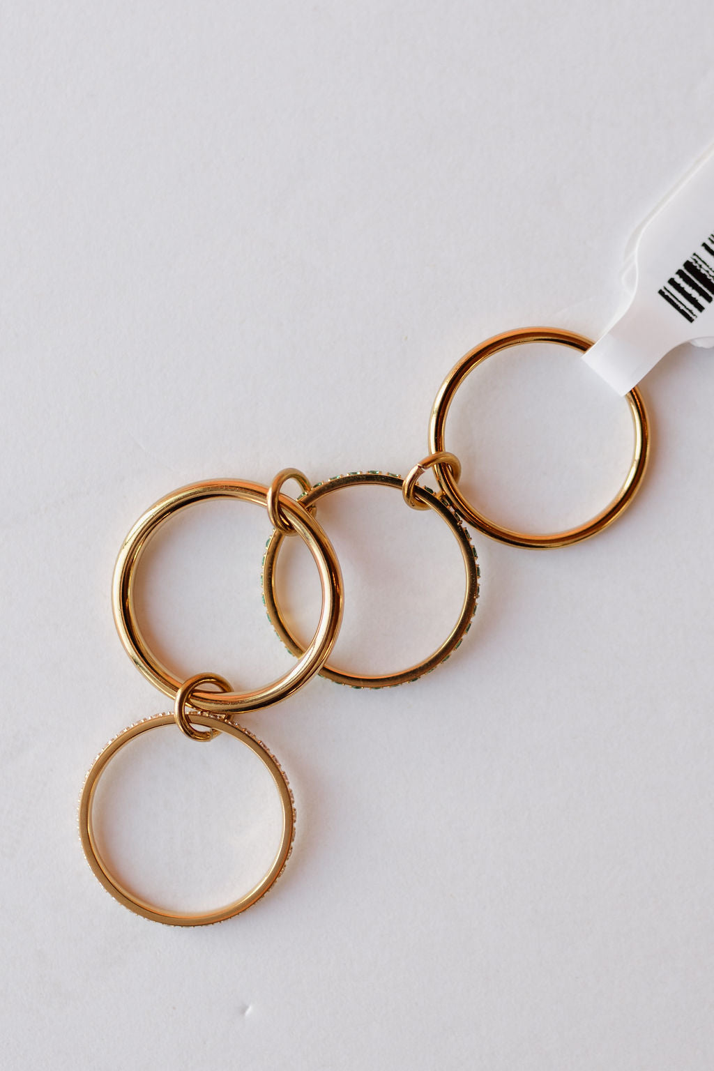 madelyn emerald stacked ring