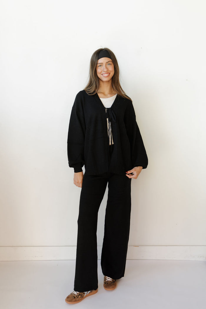 jordy tie knit cardigan