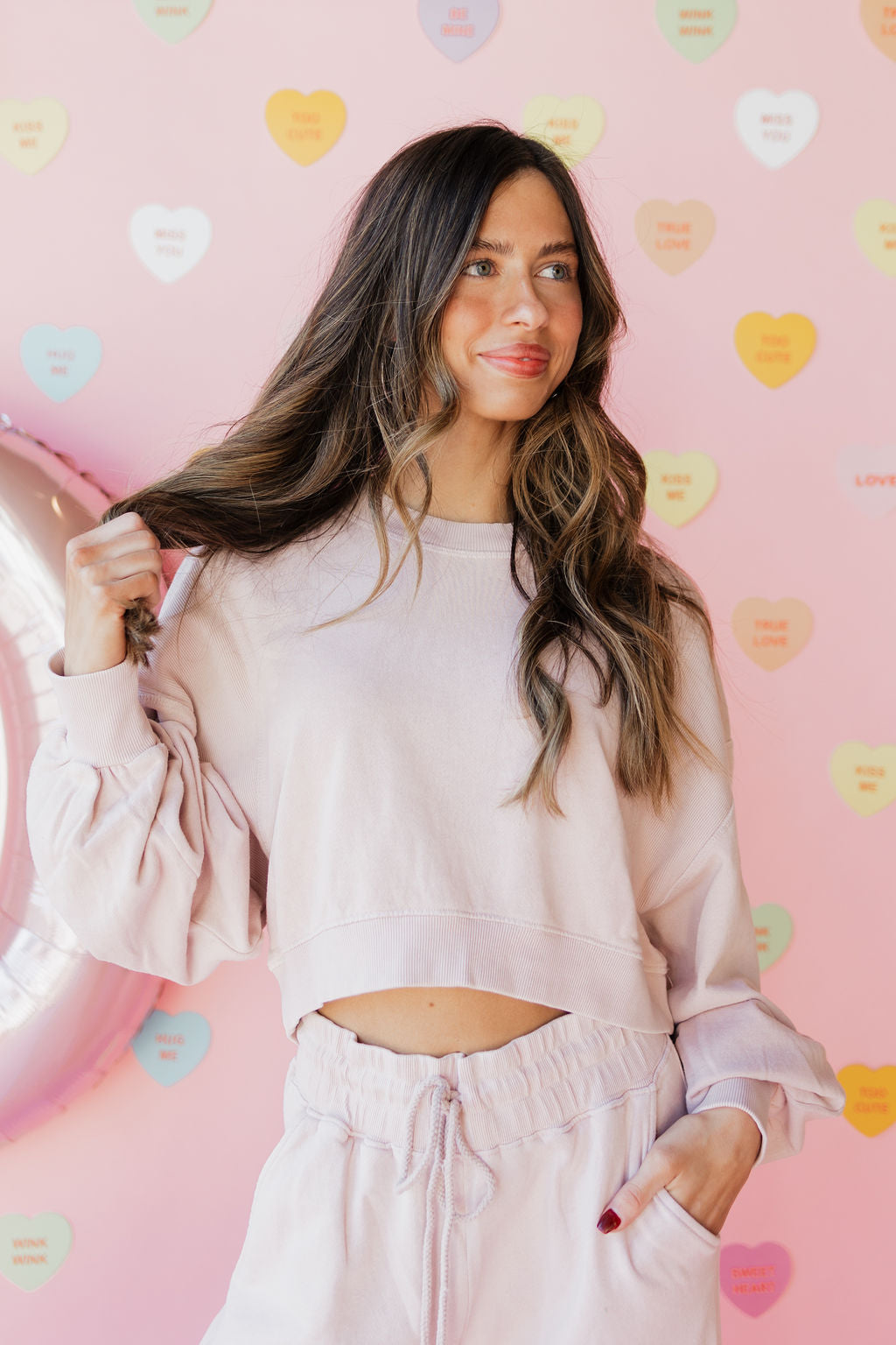 drew cropped sweatshirt