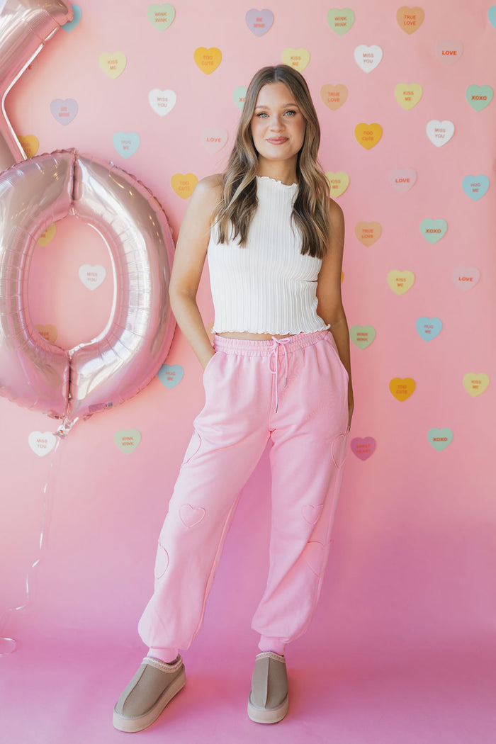 patch my heart joggers