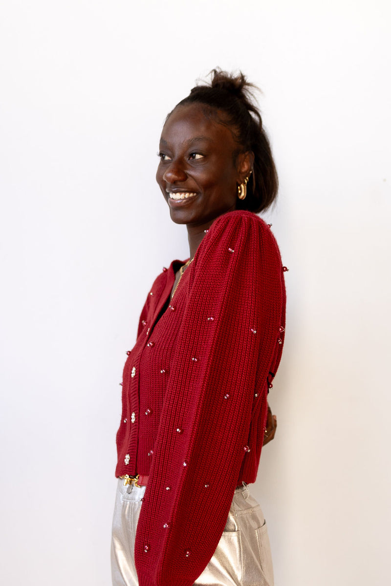 mode, delsie cardigan