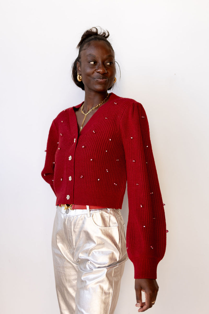 mode, delsie cardigan