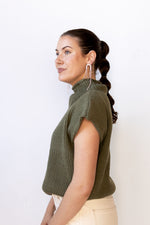 mode, kia cap sleeve sweater