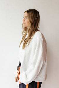 asymmetric hem sweatshirt