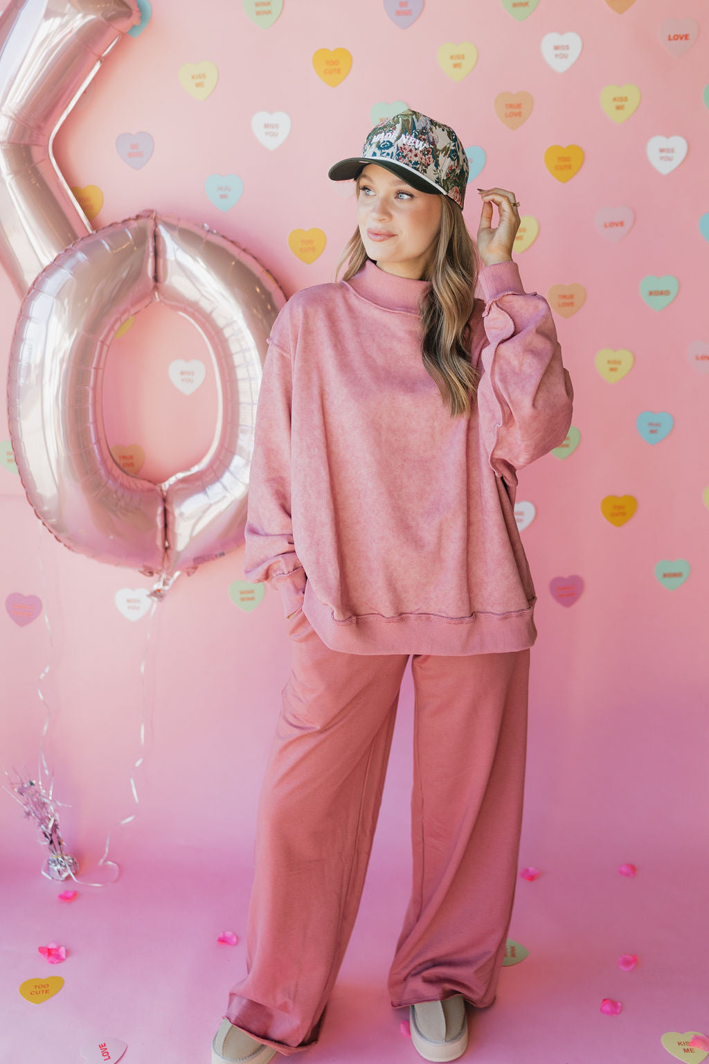 wide leg sweat pants