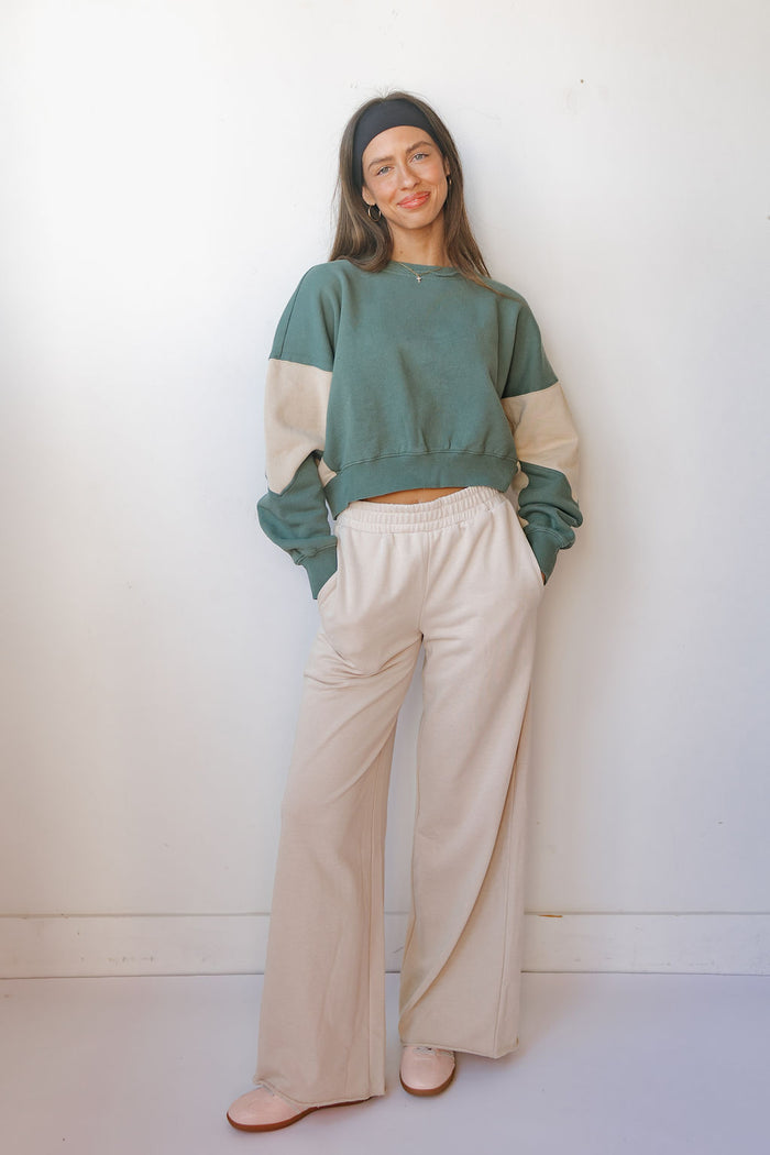 nyna color-block sweatshirt