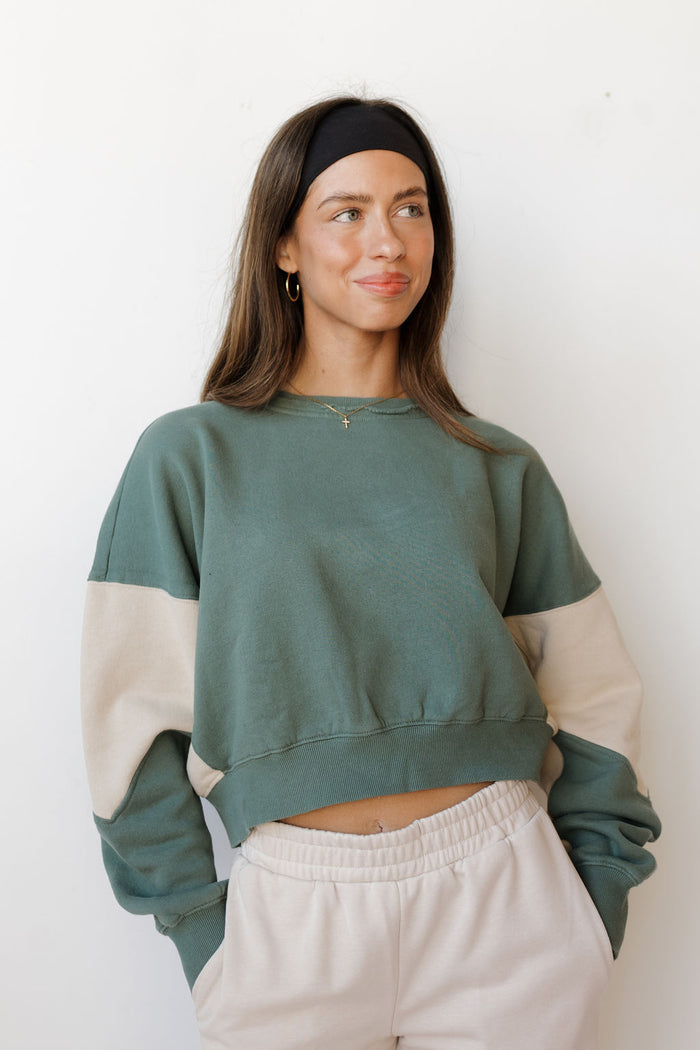 nyna color-block sweatshirt