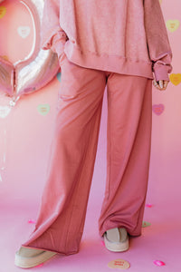 wide leg sweat pants