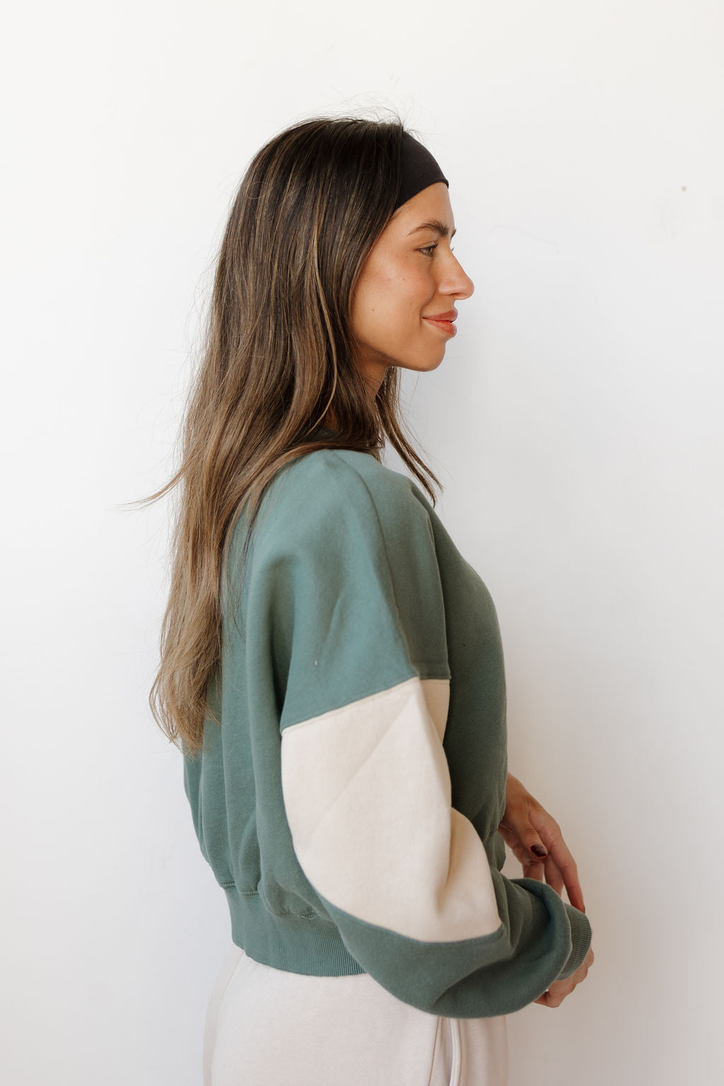 nyna color-block sweatshirt