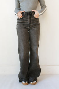 far out high rise wide leg jeans