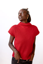 mode, kia cap sleeve sweater
