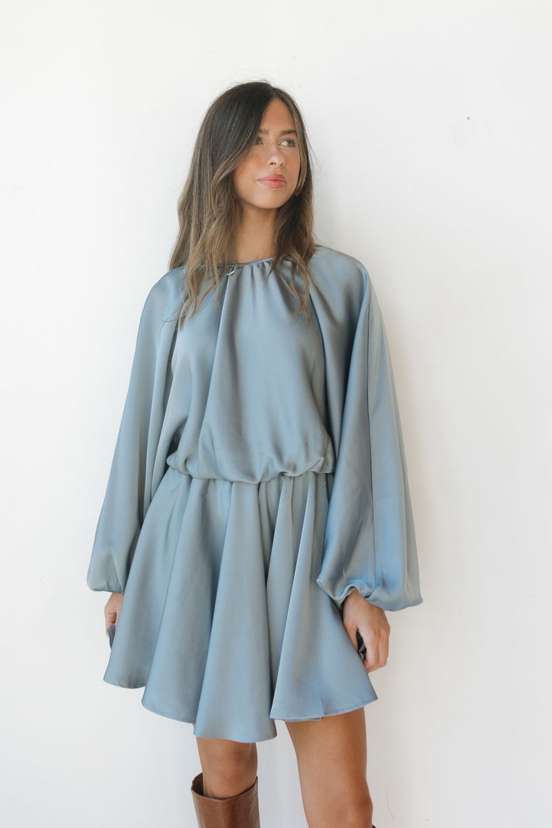 jani long sleeve mini dress