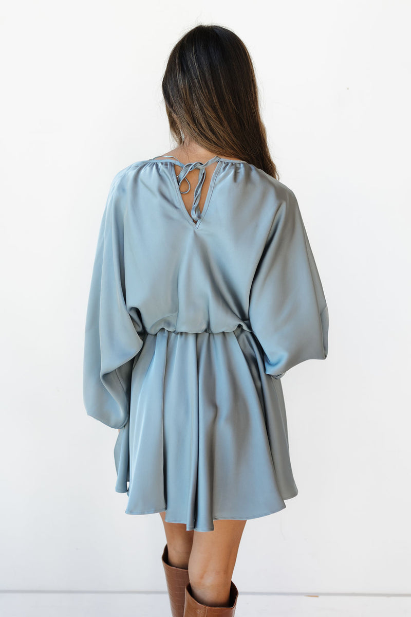 jani long sleeve mini dress