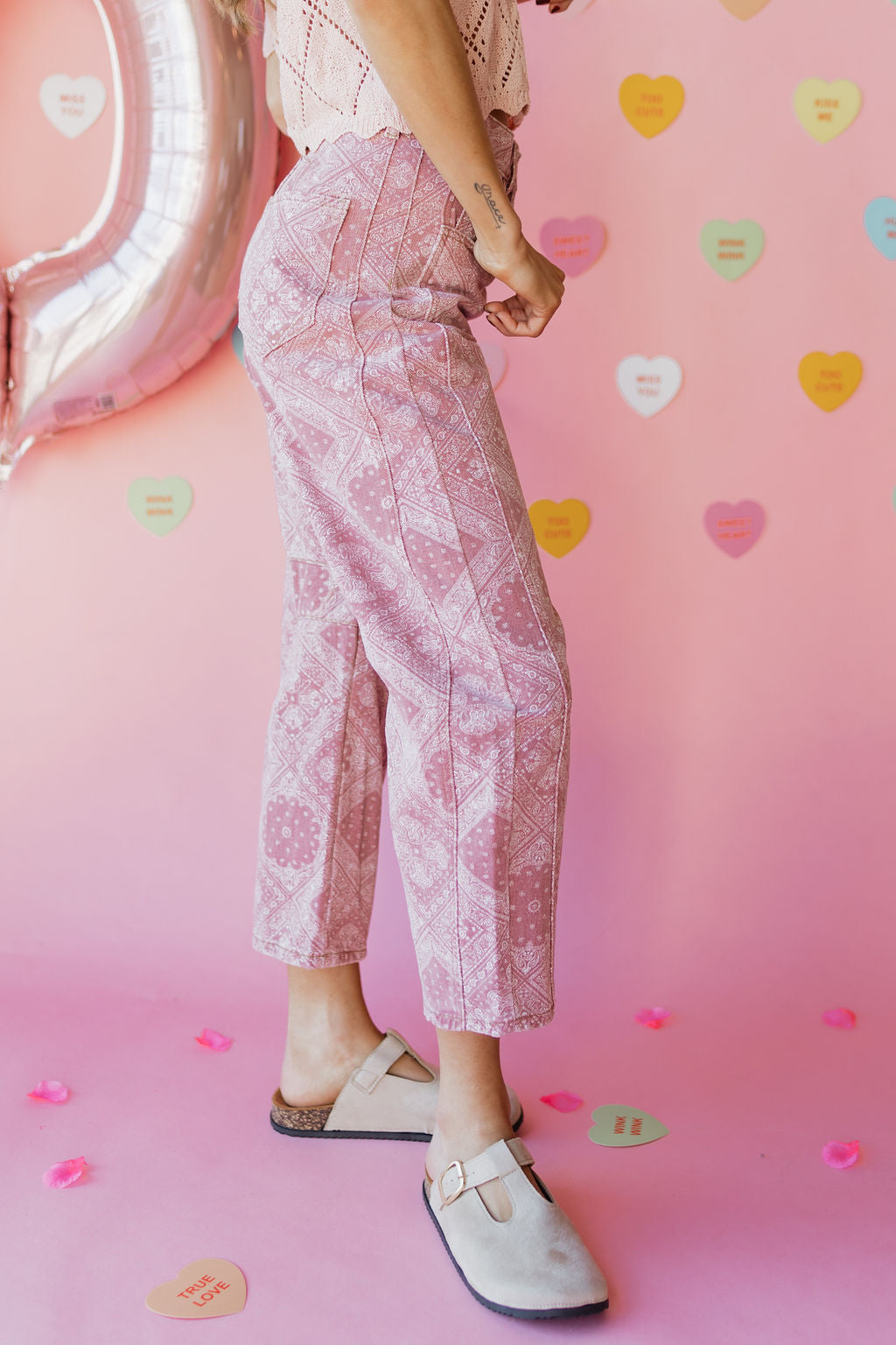 wrapped in paisley barrel jeans