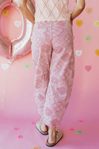 wrapped in paisley barrel jeans