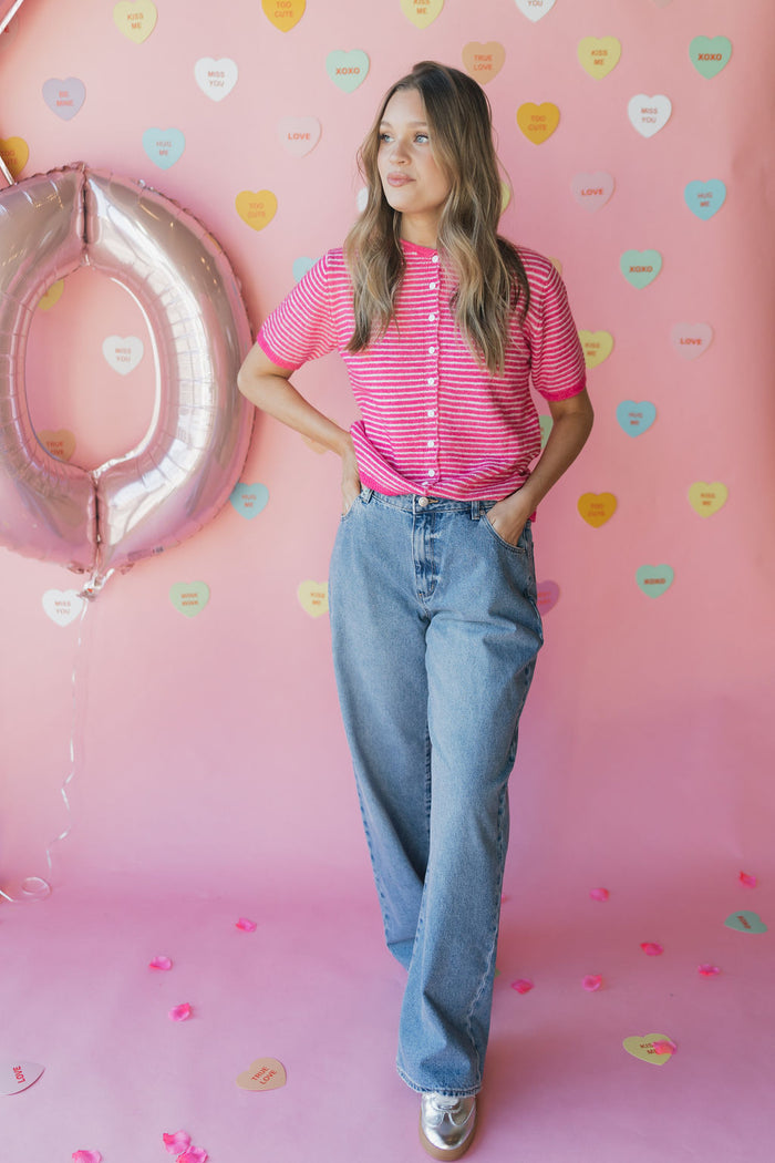 lovey striped sweater top