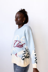 mode, alpine club sweater