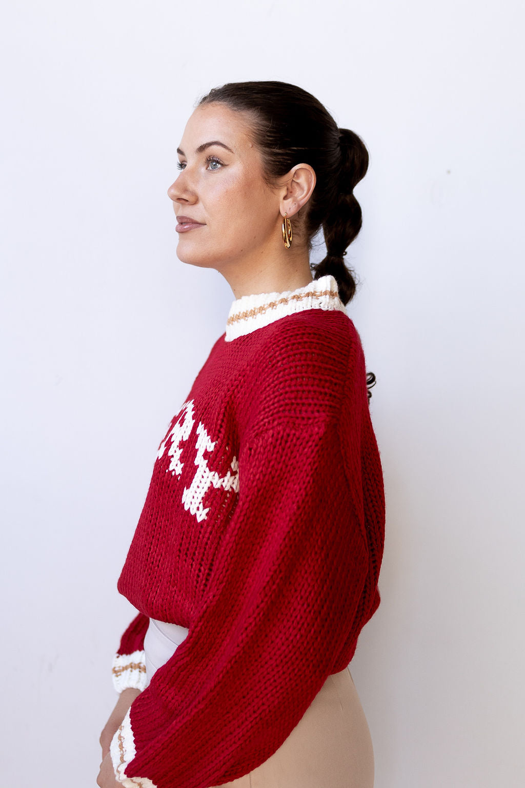 mode, merry knit sweater