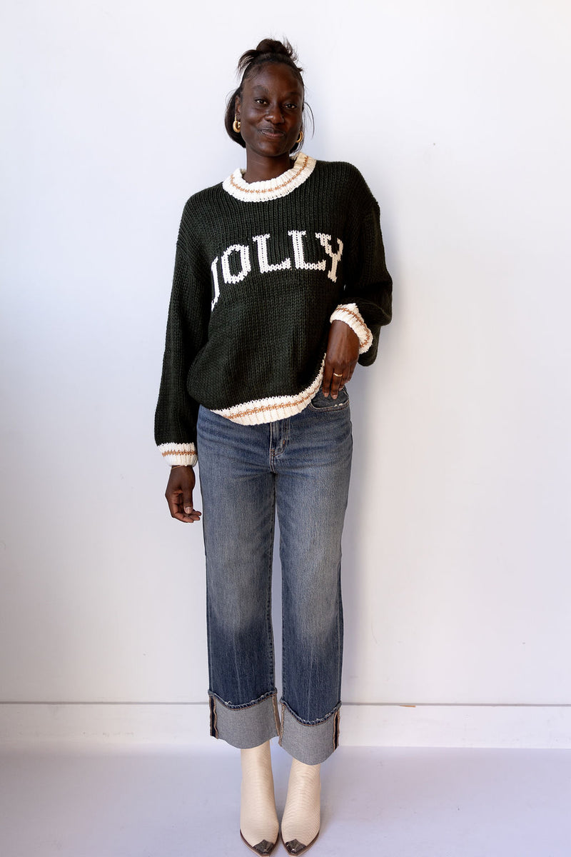 mode, jolly knit sweater