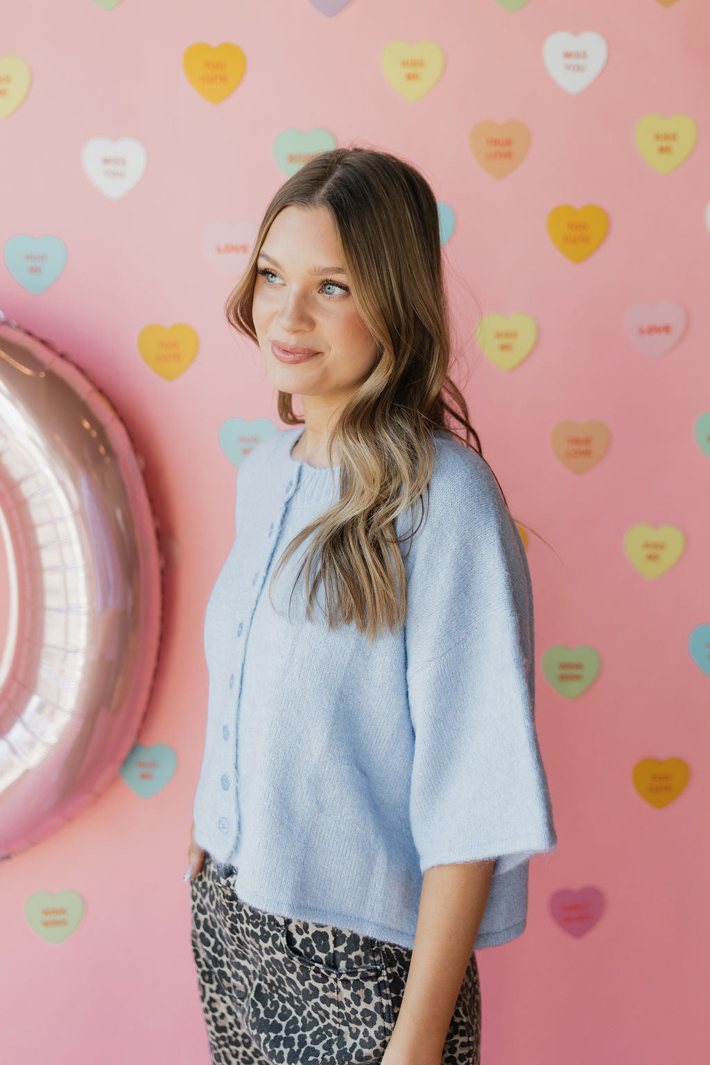 lovely days 3/4 sleeve cardigan