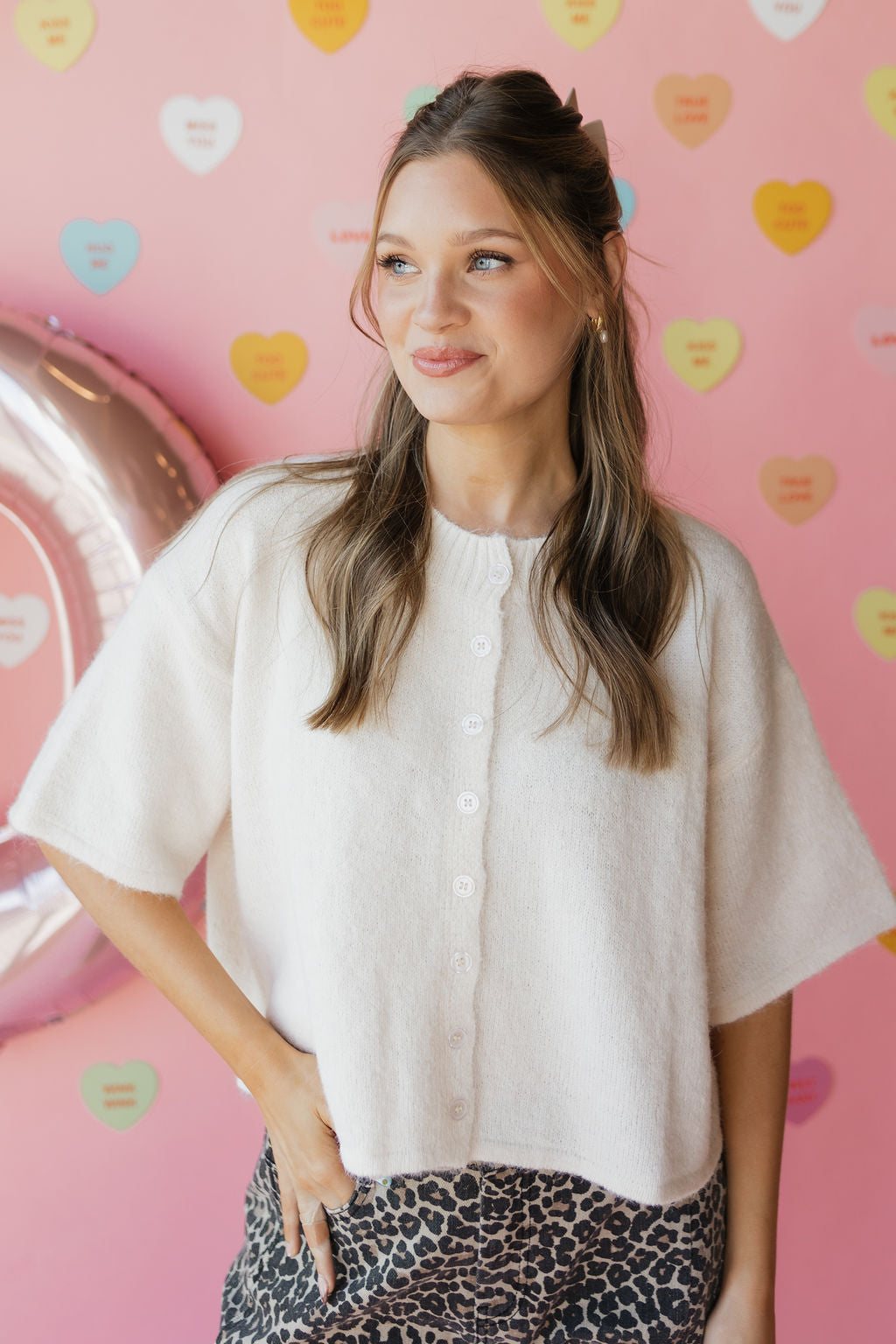 lovely days 3/4 sleeve cardigan