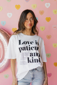 love is patient, love is kind tee