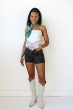 carlie fringe top