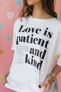love is patient, love is kind tee