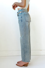 lexi mid rise bowed straight jean