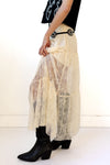 fawn lace maxi skirt
