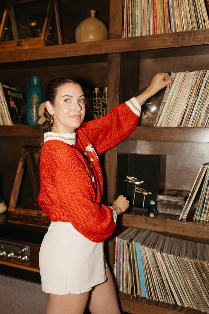 mode, merry knit sweater