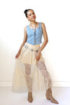 fawn lace maxi skirt