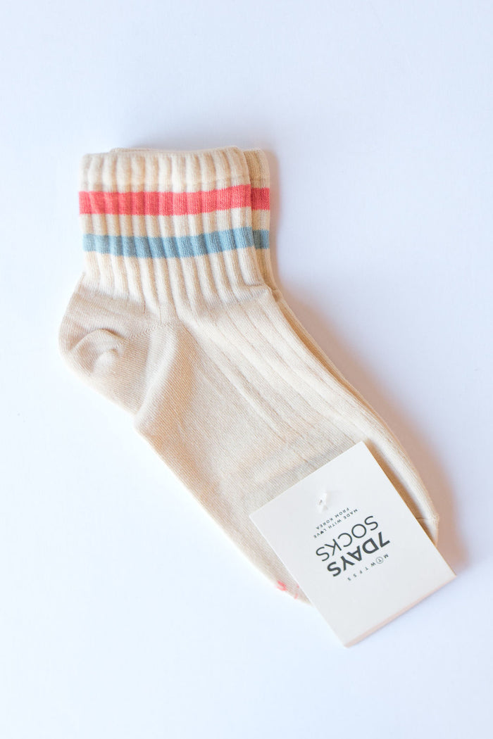 mode, retro stripe socks